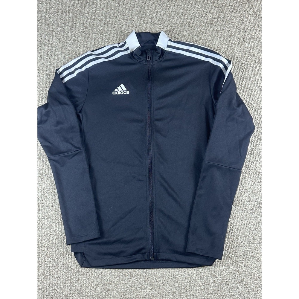 Adidas Aeroready Full Zip Track Jacket Men's Size Small 3-Stripe Trefoil Gym